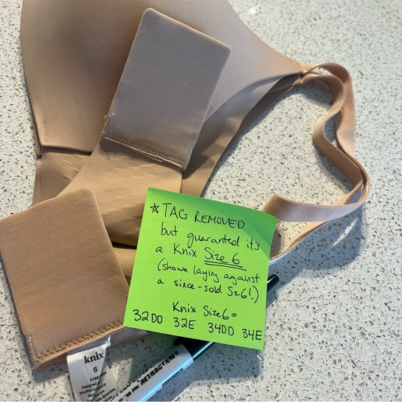 Knix Sz 6 WingWoman Contour Bra in Nude 32DD 32E 34DD 34E - Picture 12 of 16